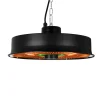 Eurom 4 FARVER LED LYS TERRASSEVARMER SORT 1500 W New