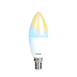 FESH SMART HVID LED PÆRE E14 KERTE 5W