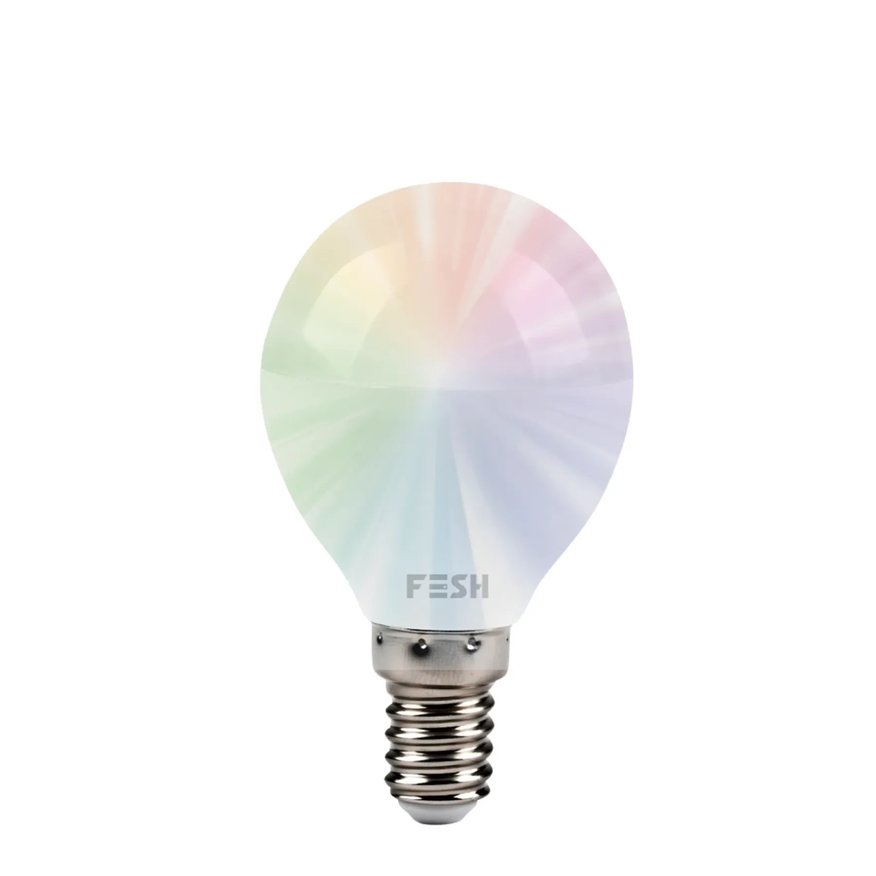 FESH SMART MULTICOLOR LED PÆRE E14 KRONE 5W