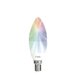 FESH SMART MULTICOLOR LED PÆRE E14 KERTE 5W^ Smart Belysning