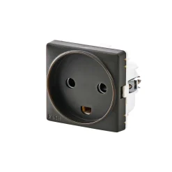 FESH SWITCH CURVELINE STIKKONTAKT KOKSGRÅ 1,0 MODUL M/JORD Outlet