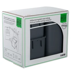 G. funder 2X12 L., 1X7 L. AFFALDSSORTERING GRÅ 395 X 270 X 355MM Discount