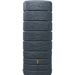 Garantia SLIM STONE 500L REGNVANDSBEHOLDER 750X1840X510 MM MØRKEGRÅ^ Regnvandstønder & Regnvandsbeholdere