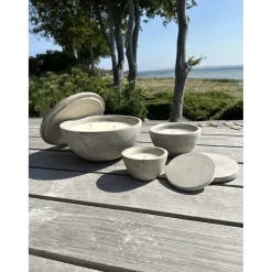 Garden Life UDENDØRS STEARINLYS BETON GRÅ Ø17,8XH10,6 CM Hot