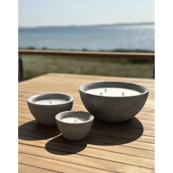 Garden Life UDENDØRS STEARINLYS BETON GRÅ Ø12,8XH 8,2 CM^ Haveindretning