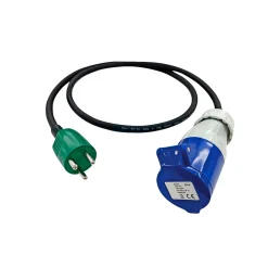 Gripo ADAPTER BLÅ FRA DK STIKPROP TIL CEE MELLEMLED - 230V 1,2 - MTR Online