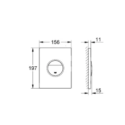 Grohe NOVA COSMOPOLITAN 38765000 BETJENINGSPLADE KROM Online