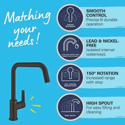 Grohe START KØKKENARMATUR MAT SORT^ Køkkenarmaturer