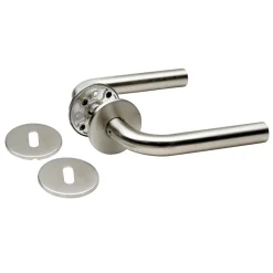 Habo 19 MM DØRGREB RUSTFRIT STÅL L-FORM^ Vindues- & Dørbeslag