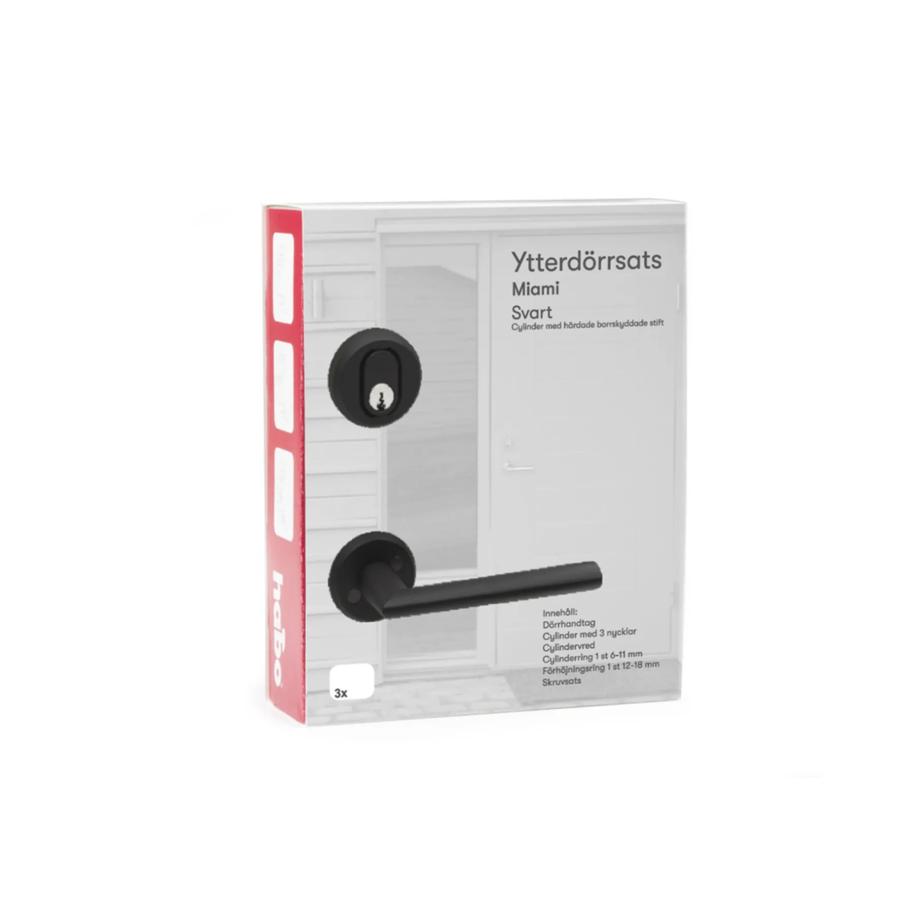 Habo DØRGREB SORT L-FORM Clearance