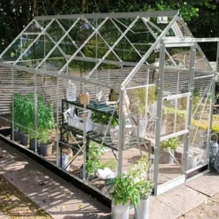 Halls ICON 6 DRIVHUS EKSKL. SOKKEL 3 MM DELT GLAS ALU 6,1 M2 New