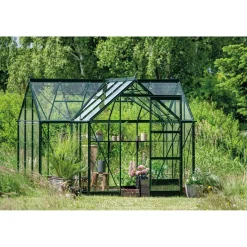 Halls ICON 6 GARDENHOUSE EKSKL. SOKKEL HÆRDET GLAS GRØN 8,6 M2 Sale