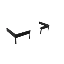 Halls LEAN-TO 26 STÅLFUNDAMENT SORT 1,3 M2 Discount