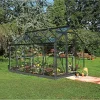 Halls POPULAR 106 DRIVHUS INKL. SOKKEL 3 MM DELT GLAS SORT 6,2 M2^ Drivhuse