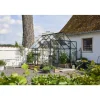 Halls QUBE+ 88 DRIVHUS 3 MM HÆRDET GLAS HELE BANER SORT 6,6 M2^ Drivhuse