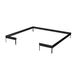 Halls QUBE SQUARE SOKKEL SORT 6,3 M2^Dame Drivhusfundamenter