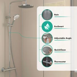 Hansgrohe MOVENTA ECOSMART S240 BRUSESYSTEM KROM Best