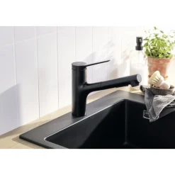 Hansgrohe ZESIS M33 150, 2-JET KØKKENARMATUR MAT SORT^ Køkkenarmaturer