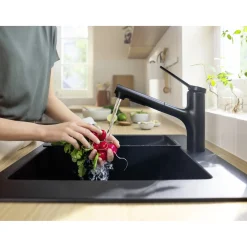 Hansgrohe ZESIS M33 150, 2-JET KØKKENARMATUR MAT SORT^ Køkkenarmaturer
