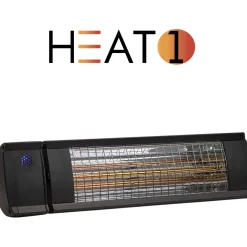 Heat1 212-315 TERRASSEVARMER SORT 660/2000 W Hot