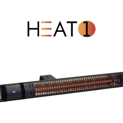 Heat1 212-320 TERRASSEVARMER SORT 660/2000 W New