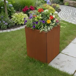 Hortus 210-903 MED BUND HØJBED RUST PATINA 60 X 40 X 40 CM^ Højbede & Plantekasser