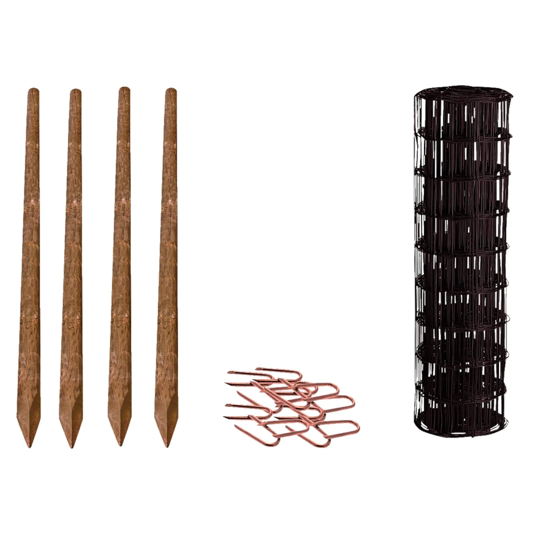 Hortus HEGN SORT PLASTBELAGT 0.80 X 50 M^ Trådhegn & Volierenet