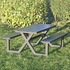 Hortus X-MODEL 801-090 BØRN BORDBÆNKESÆT SORT^ Bord- & Bænkesæt