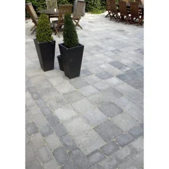 IBF HOLMEGAARDSTEN KVADRAT BELÆGNINGSSTEN 7 X 28 X 28 CM GRÅMIX New