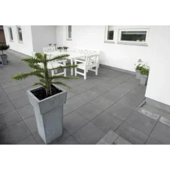 IBF MODUL 40 HAVEFLISE 5 X 40 X 40 CM SORT/ANTRACIT^ Havefliser