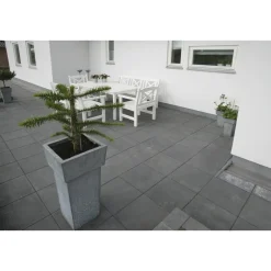 IBF MODUL 40 HAVEFLISE 6 X 40 X 40 CM SORT/ANTRACIT^ Havefliser