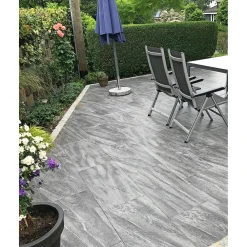 IBF PREMIUMLINE HAVEFLISE 4 X 40.50 X 80.50 CM KLIPPEGRÅ-STRUKTUR Hot