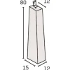 IBF VINKELBESLAG STOLPEBÆRER 80 X 12 X 15 CM^ Stolpebærere
