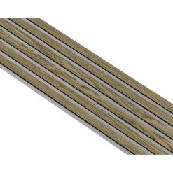I-Wood AKUSTIKPANEL EG MØRKEBRUN OLIE 17 X 300 X 2400 MM^ Akustikpanel