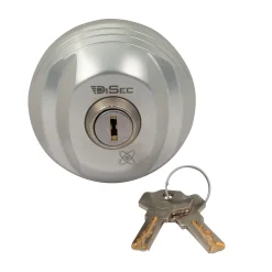 Jasa VAREVOGNSLÅS DISEC75 VAREVOGNSLÅS DIRKESIKRET CYLINDER SØLV 1 STK^ Låsecylindere