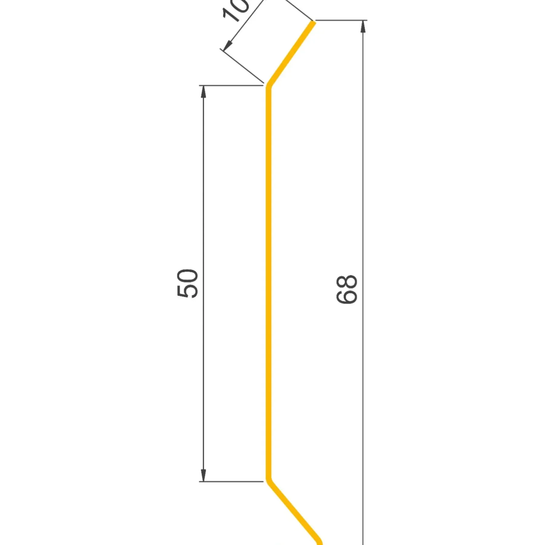 Jual SORT ALU-PROFIL 11FS, 10 X 50 MM. FUGESKINNE 1 M^ Alu Profiler