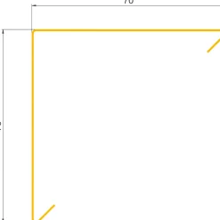 Jual SORT ALU-PROFIL 1SRS, 70 X 70 MM. STERNRENDE 1 M Discount