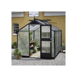 Juliana COMPACT EKSKL. SOKKEL DRIVHUS 10 MM POLY ANTRACIT 8,2 M2^ Drivhuse
