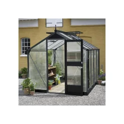 Juliana COMPACT EKSKL. SOKKEL DRIVHUS 10 MM POLY ANTRACIT 6,6 M2 Discount