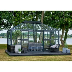 Juliana GRAND OASE MUR ORANGERI 3 MM HÆRDET GLAS HELE BANER ANTRACIT 13 M² Best