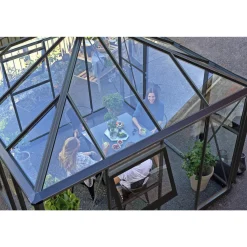 Juliana OASE ORANGERI 3 MM HÆRDET GLAS HELE BANER ANTRACIT 8,8 M2^ Orangerier