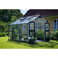 Juliana PREMIUM DRIVHUS 3 MM HÆRDET GLAS HELE BANER ALUMINIUM 10,9 M2 Outlet