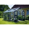 Juliana PREMIUM EKSKL. SOKKEL DRIVHUS 3 MM HÆRDET GLAS HELE BANER ALU 13 M²^ Drivhuse