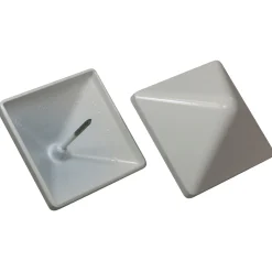 Kokille PYRA 94 STOLPEHAT ALUMINIUM HVID 94 X 94 MM Discount