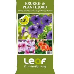 Leaf KRUKKE- OG PLANTEJORD 40L^ Jord