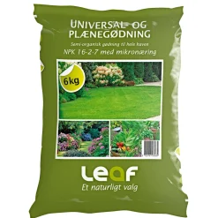 Leaf SEMI-ORGANISK PLÆNEGØDNING 6 KG^ Gødning & Kalk