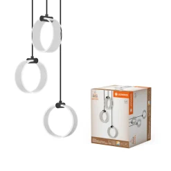 LEDVANCE DECOR CIRCLE PENDEL SORT 25,7 CM^ Pendel Lampe
