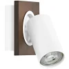 LEDVANCE DECOR MERCURY SPOTLAMPE TRÆ/HVID GU10 3,4W^ Spotlights