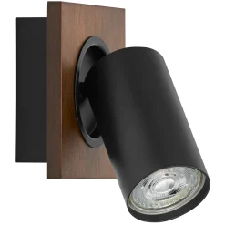 LEDVANCE DECOR MERCURY SPOTLAMPE TRÆ/SORT GU10 3,4W^ Spotlights