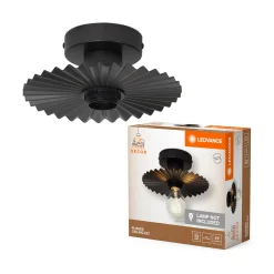 LEDVANCE DECOR PLISSEE LOFTLAMPE MØRK GRØN 21,3 CM^ Pendel Lampe
